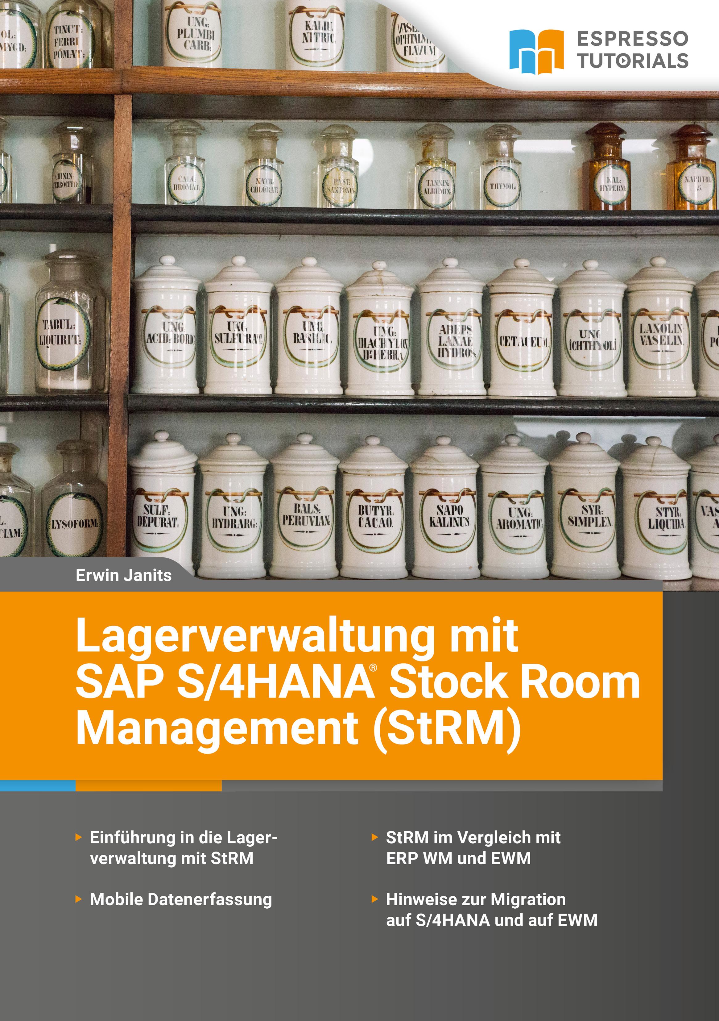 Vorderes Coverbild Lagerverwaltung mit SAP S/4HANA Stock Room Management (StRM)