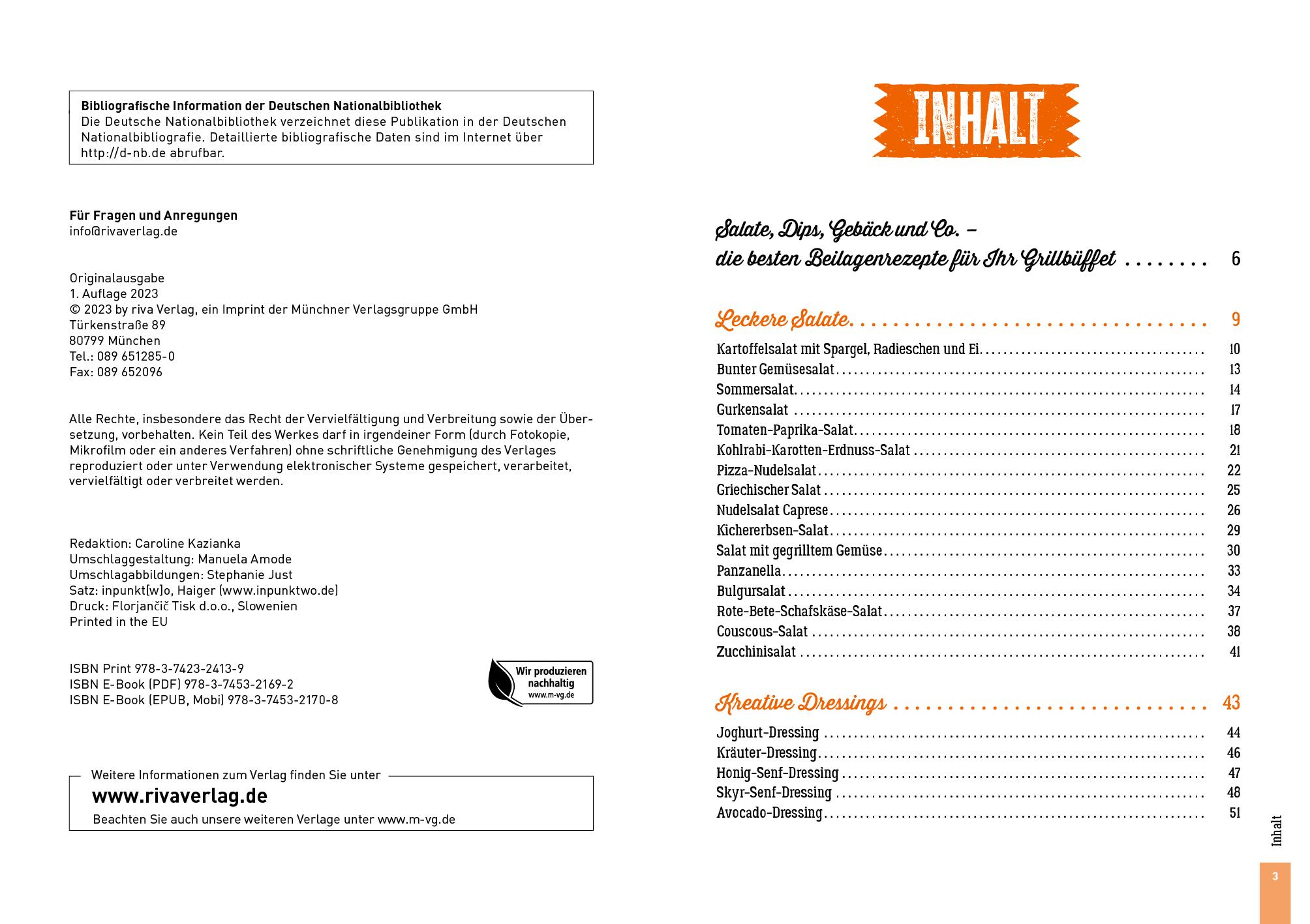 Beispielinhalt (Bild) Grillen: Die perfekten Beilagen