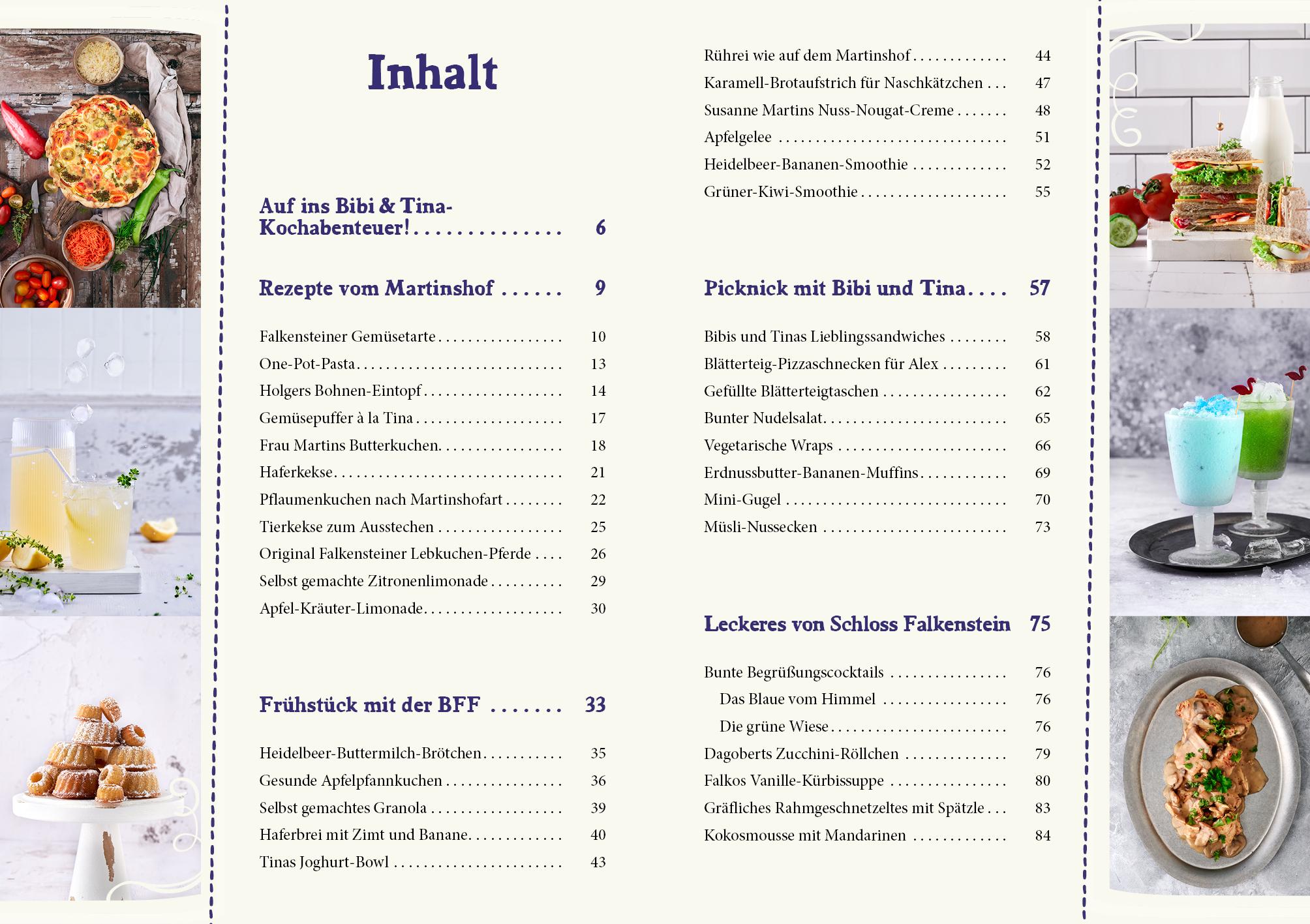 Beispielinhalt (Bild) Bibi & Tina - Das Koch- und Backbuch
