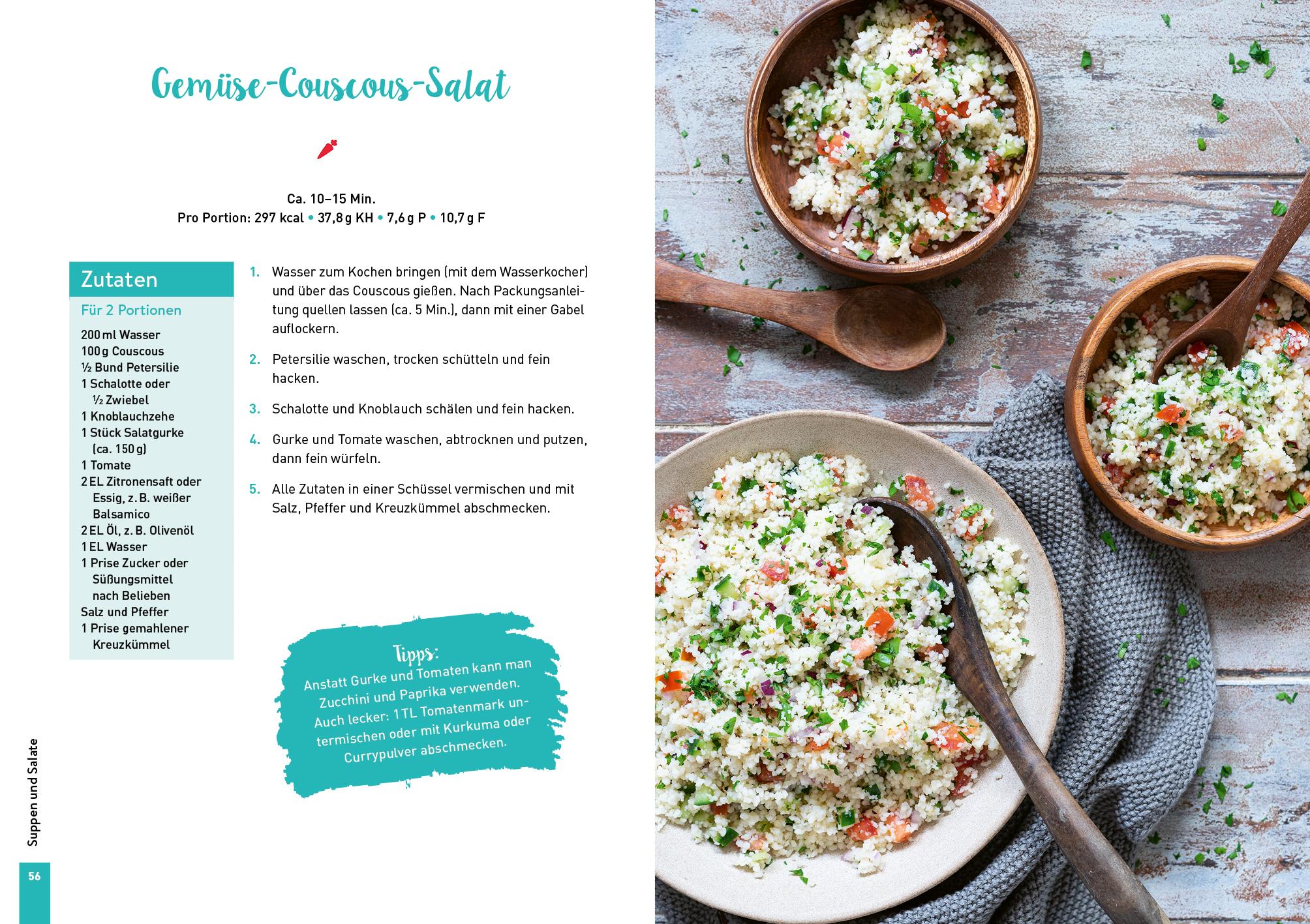 Beispielinhalt (Bild) Keine Lust zu kochen: Das Kochbuch