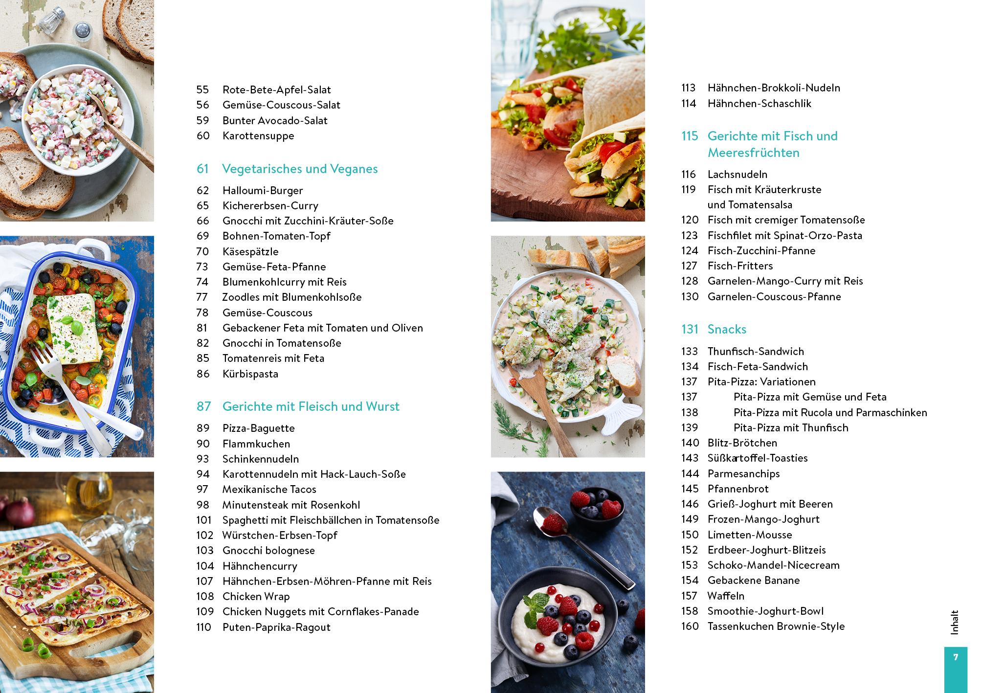 Beispielinhalt (Bild) Keine Lust zu kochen: Das Kochbuch