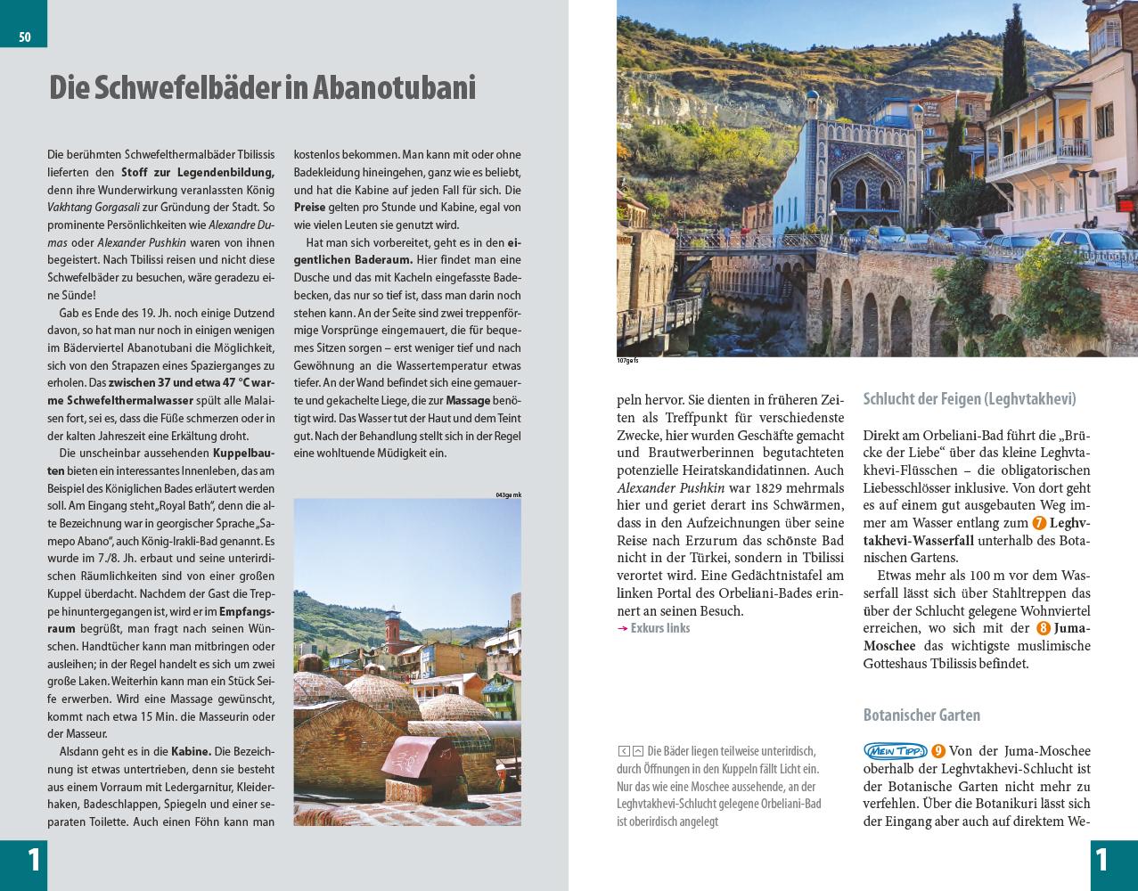 Beispielinhalt (Bild) Reise Know-How Reiseführer Georgien