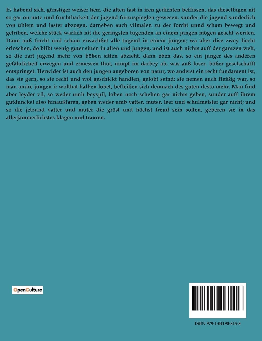 Rückseitencover Der Jungen Knaben Spiegel