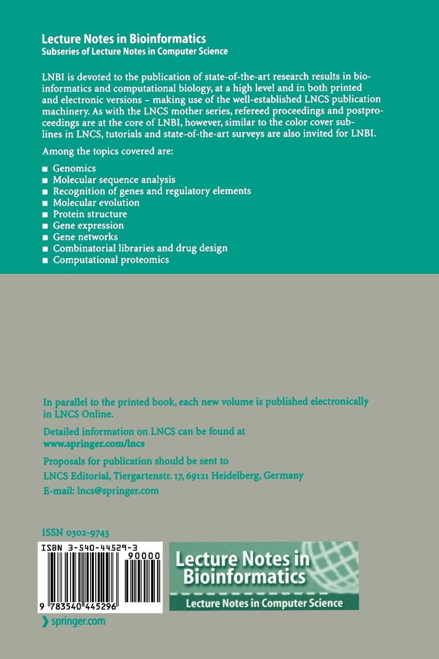 Rückseitencover Comparative Genomics