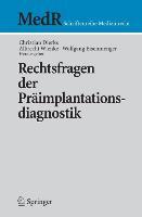Vorderes Coverbild Rechtsfragen der Präimplantationsdiagnostik