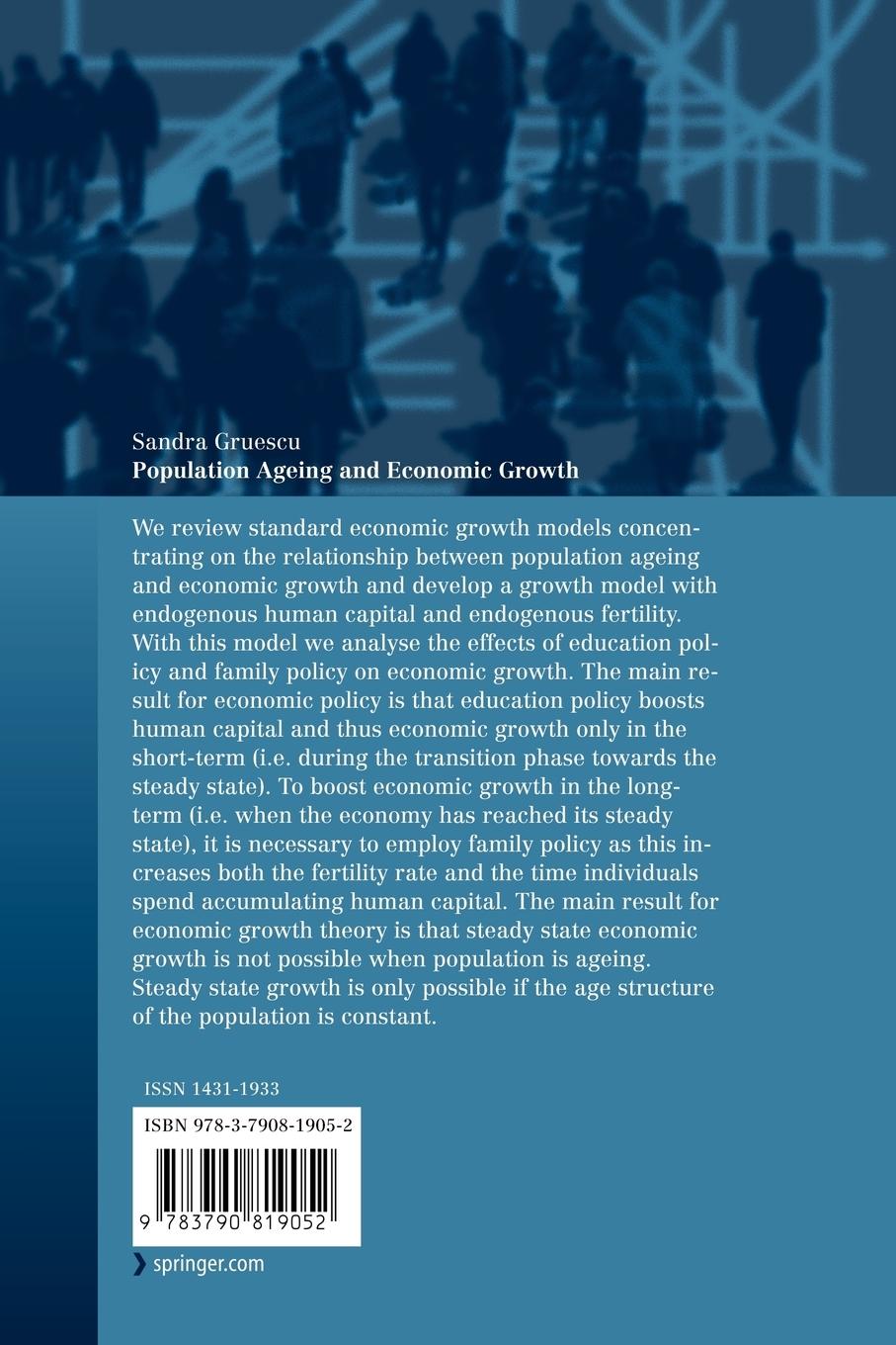Rückseitencover Population Ageing and Economic Growth