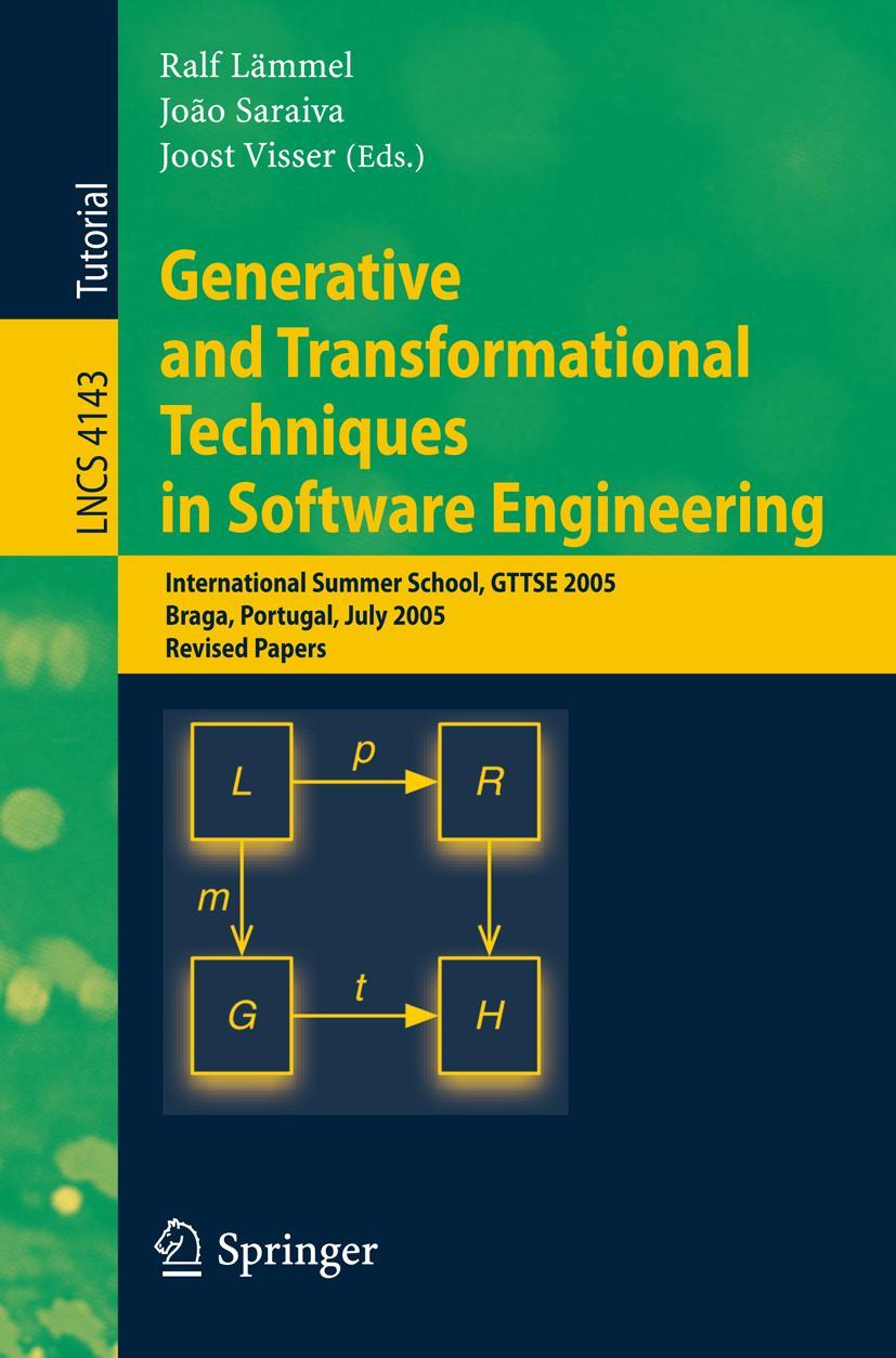 Vorderes Coverbild Generative and Transformational Techniques in Software Engineering