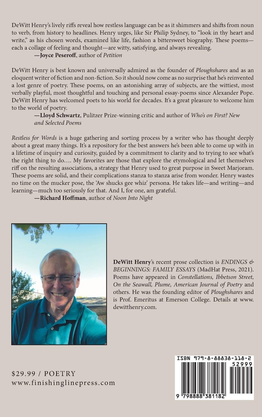 Rückseitencover Restless for Words