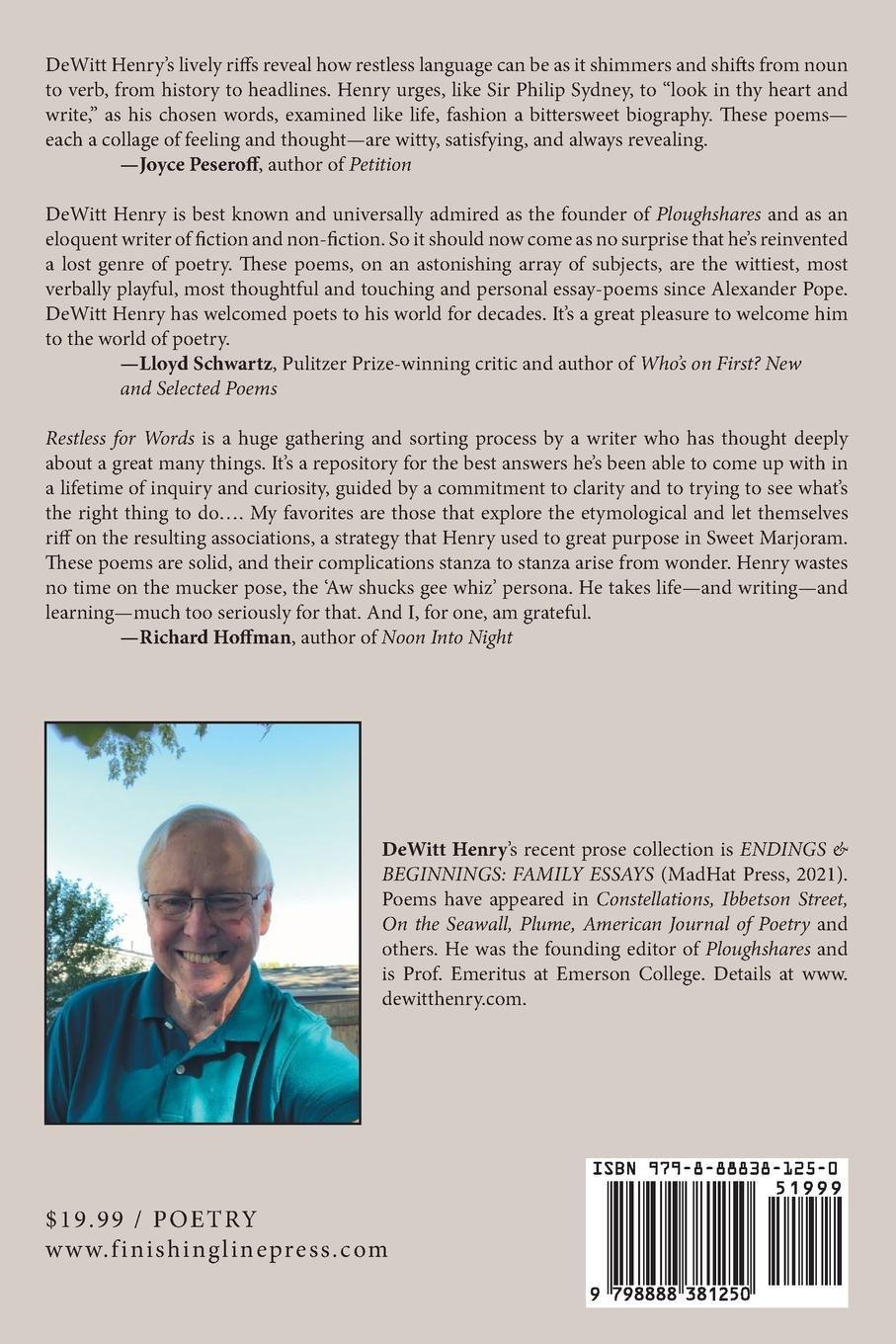 Rückseitencover Restless for Words