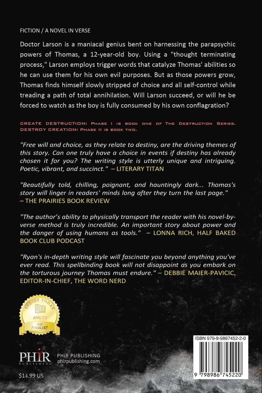 Rückseitencover Create Destruction