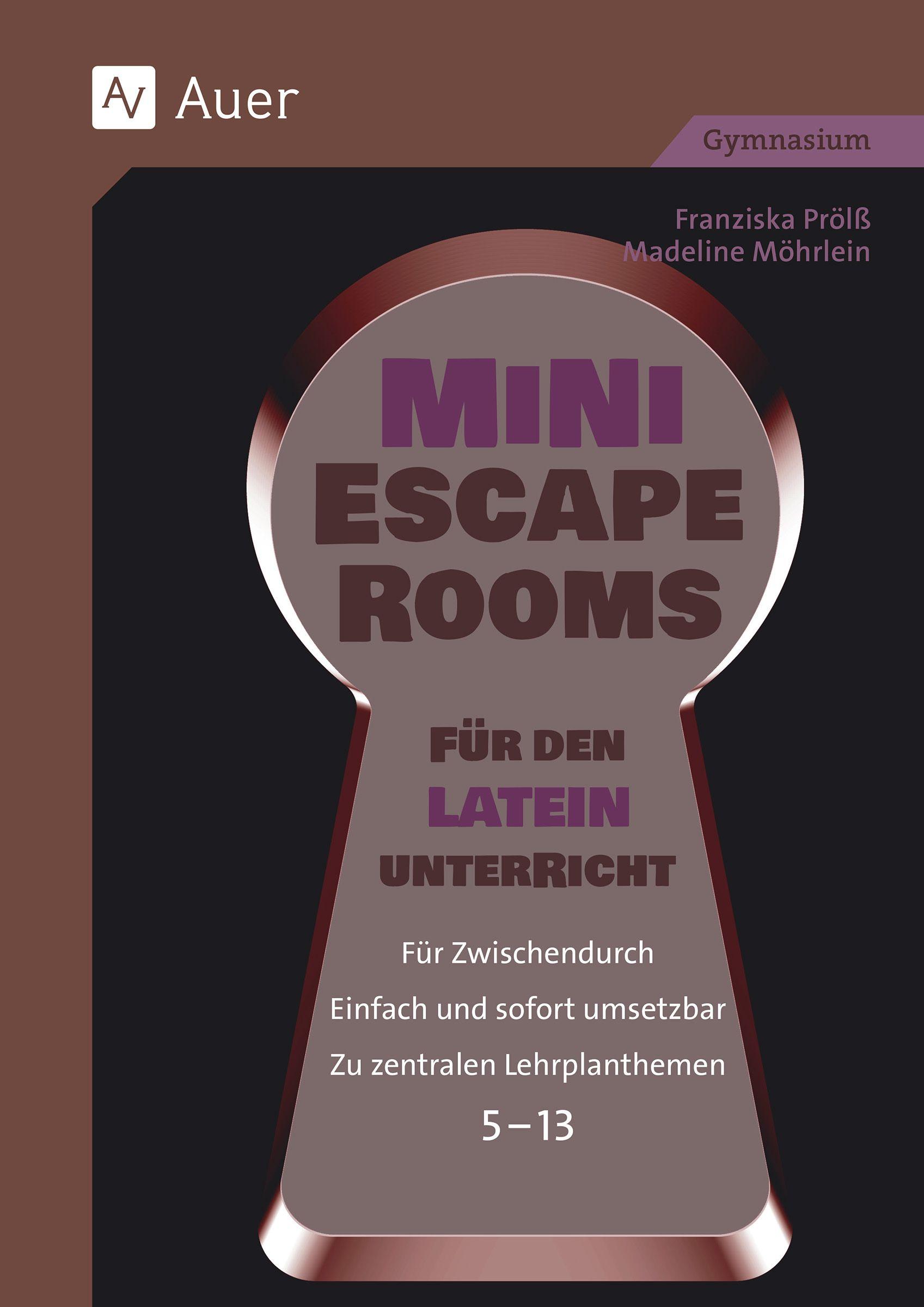 Vorderes Coverbild Mini-Escape Rooms für den Lateinunterricht