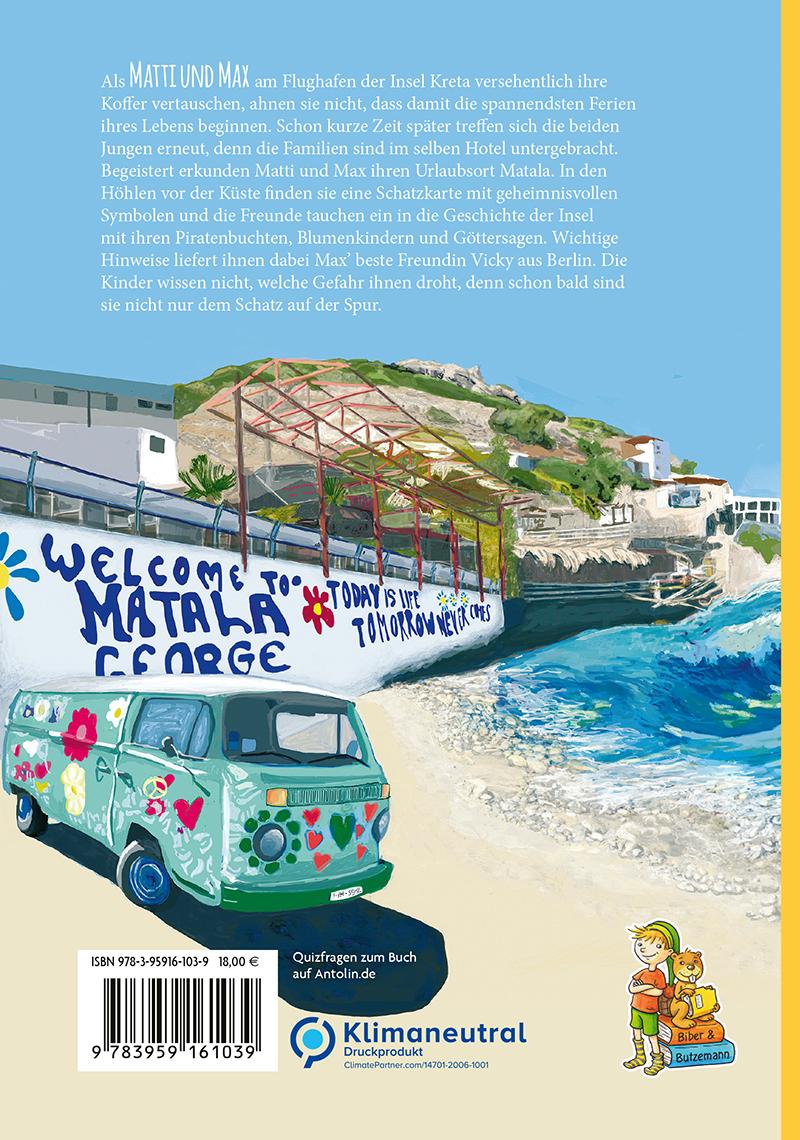 Rückseitencover Matti und Max: Abenteuer auf Kreta