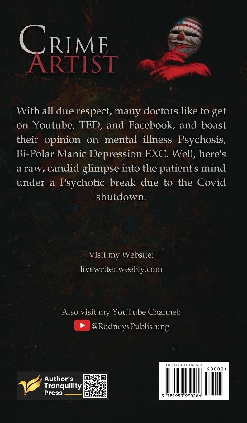 Rückseitencover Crime Artist