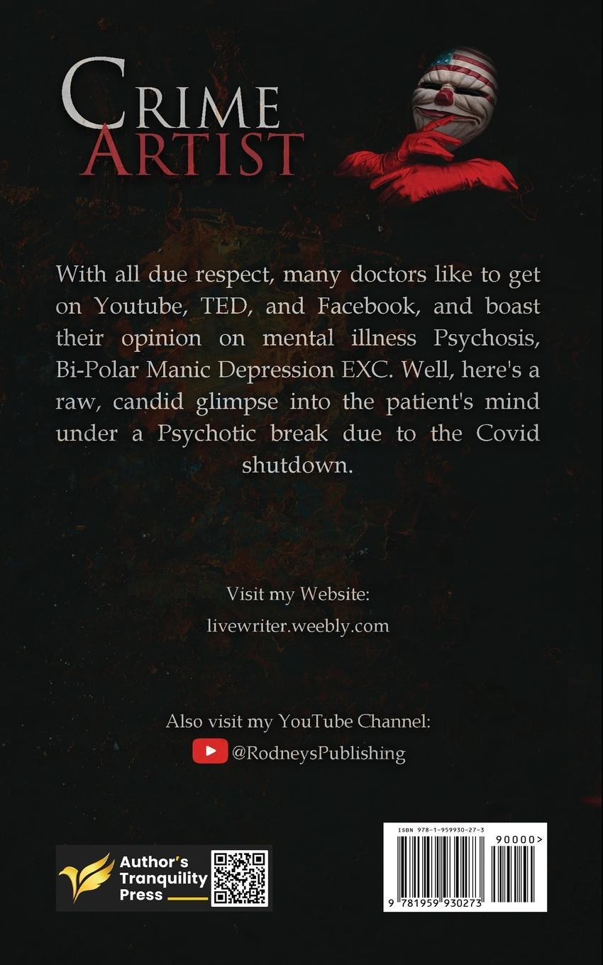 Rückseitencover Crime Artist