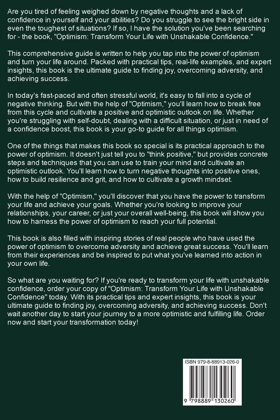 Rückseitencover Optimism