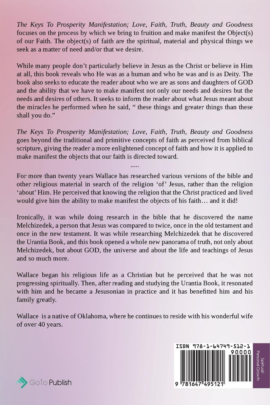 Rückseitencover The Keys To Prosperity Manifestation