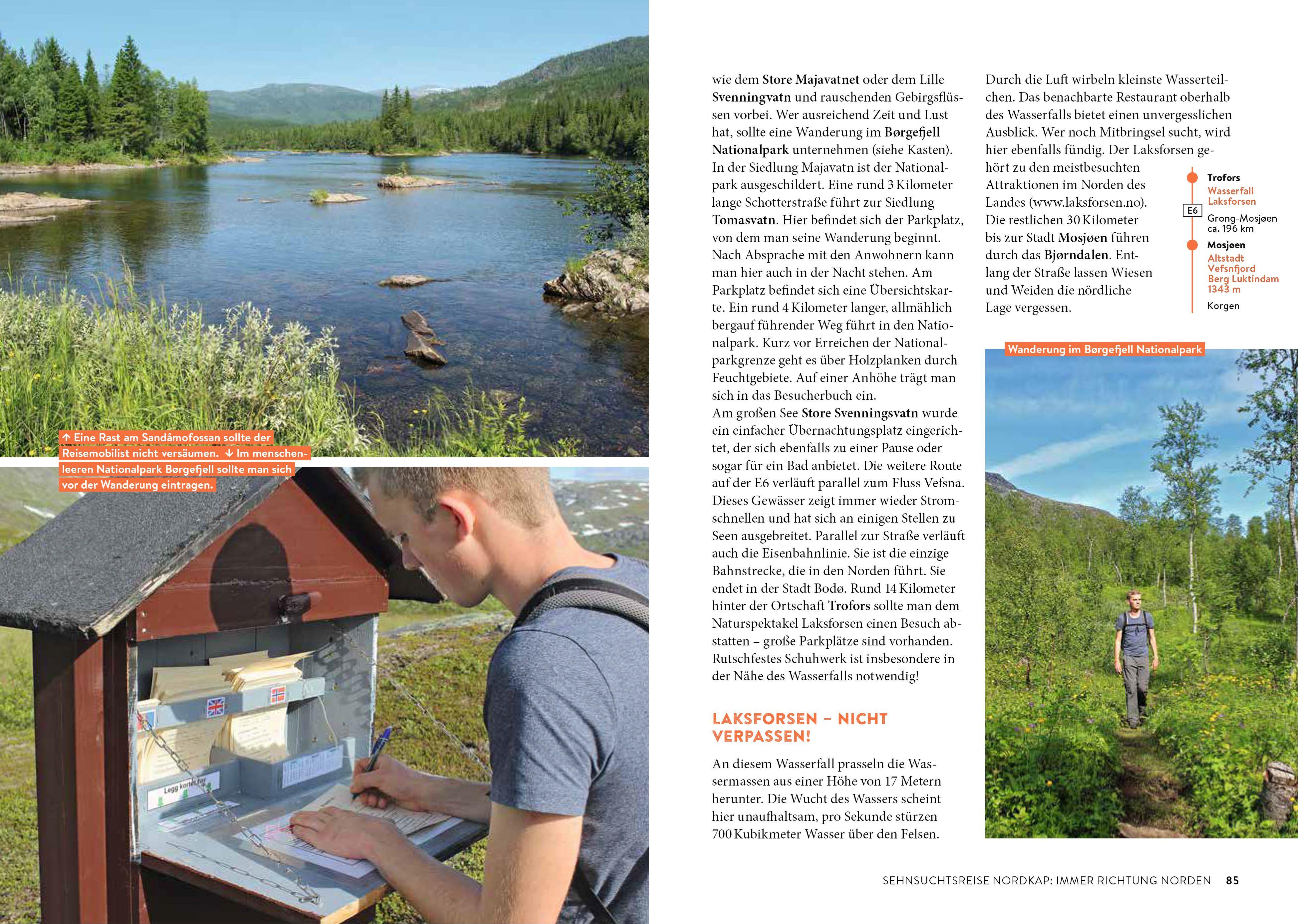Beispielinhalt (Bild) Norwegen mit dem Wohnmobil Die schönsten Routen zwischen Südkap und Nordkap