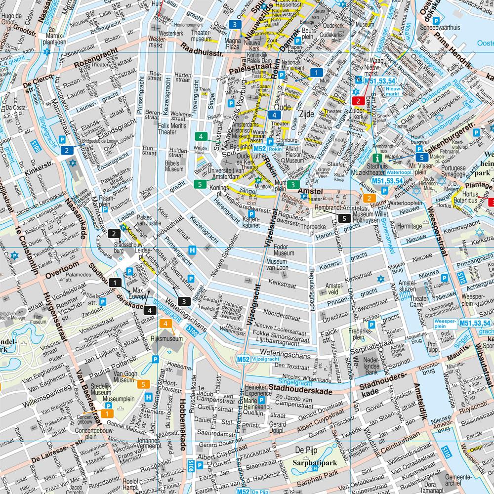Beispielinhalt (Bild) Amsterdam, Stadtplan 1:10.000, freytag & berndt