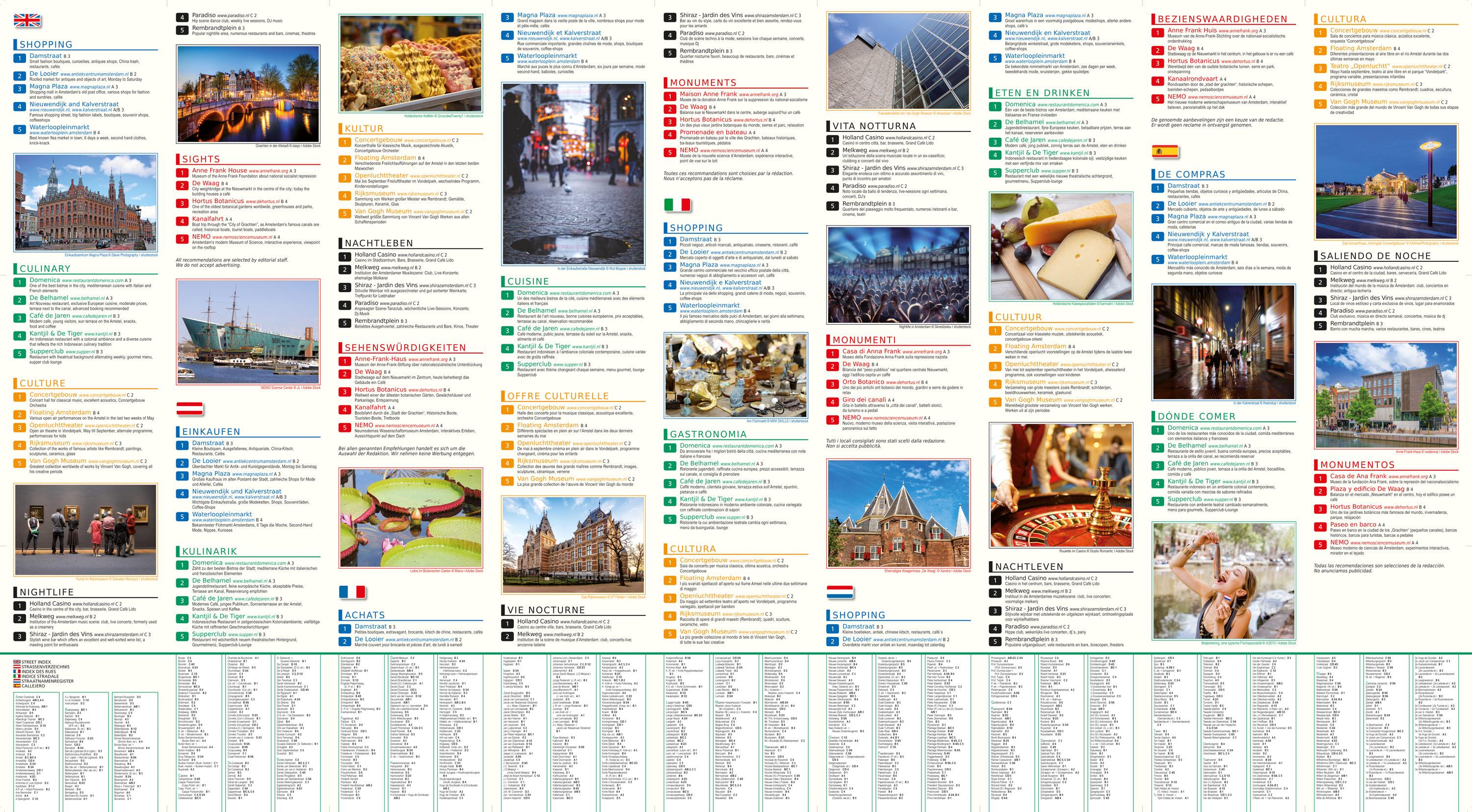 Beispielinhalt (Bild) Amsterdam, Stadtplan 1:10.000, freytag & berndt
