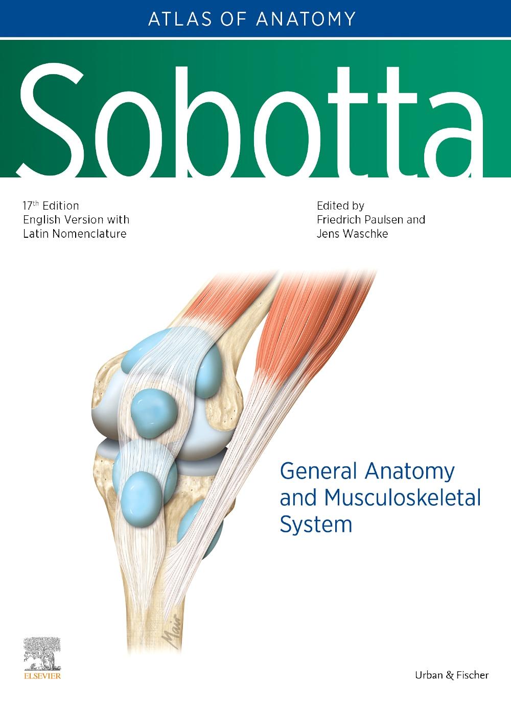 Vorderes Coverbild Sobotta Atlas of Anatomy, Vol.1, 17th ed., English/Latin