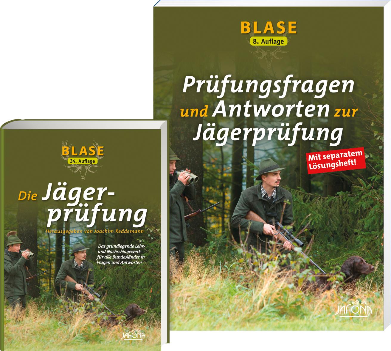 Vorderes Coverbild BLASE - Die Jägerprüfung + BLASE - Prüfungsfragen und Antworten zur Jägerprüfung