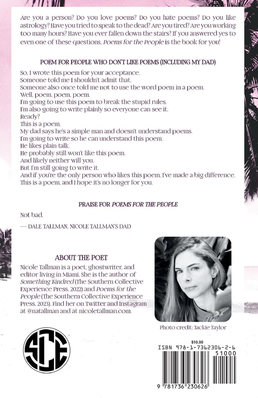 Rückseitencover Poems for the People