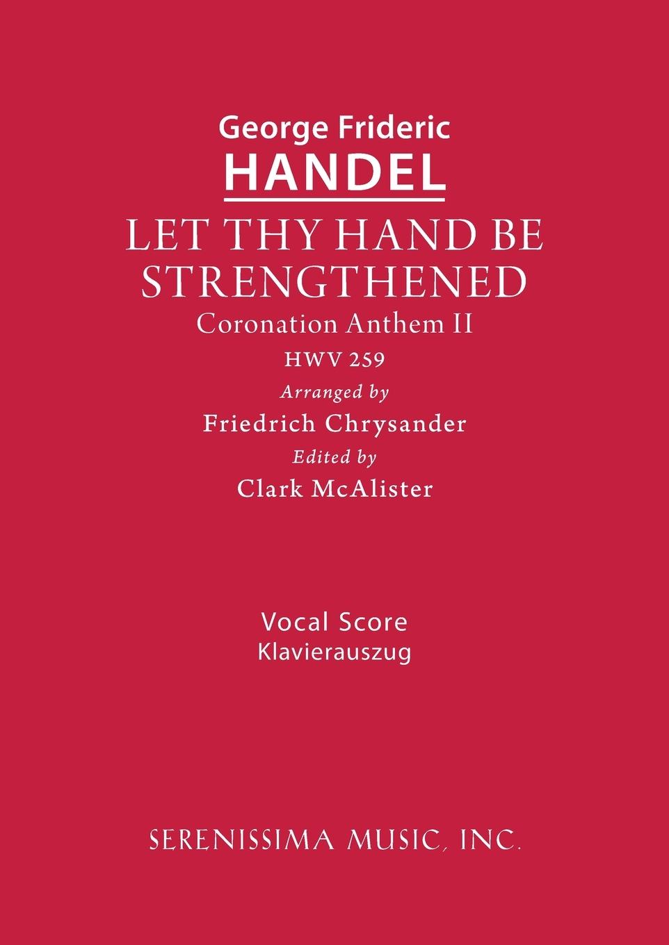 Vorderes Coverbild Let Thy Hand Be Strengthened, HWV 259