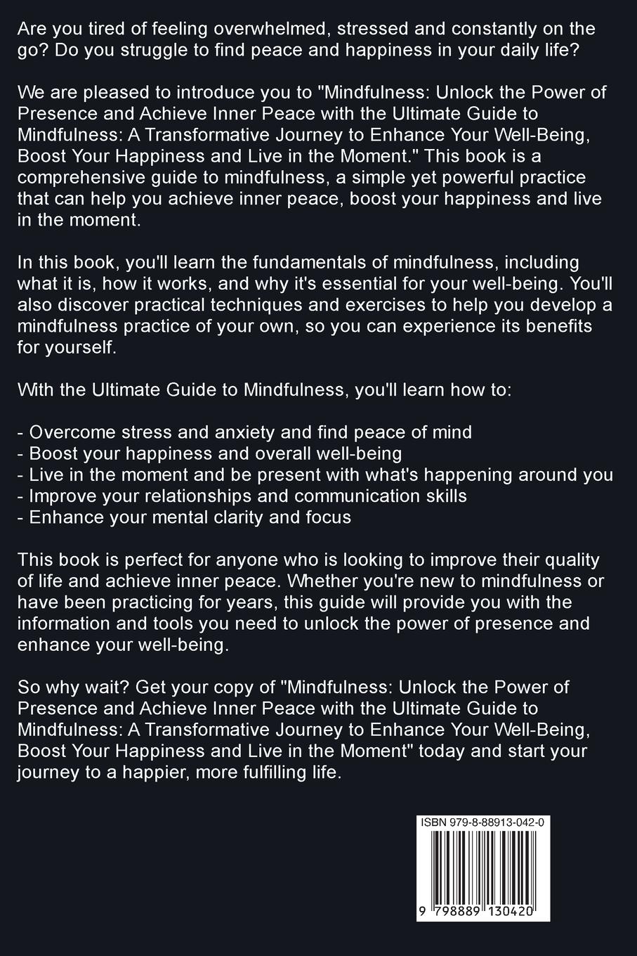 Rückseitencover Mindfulness