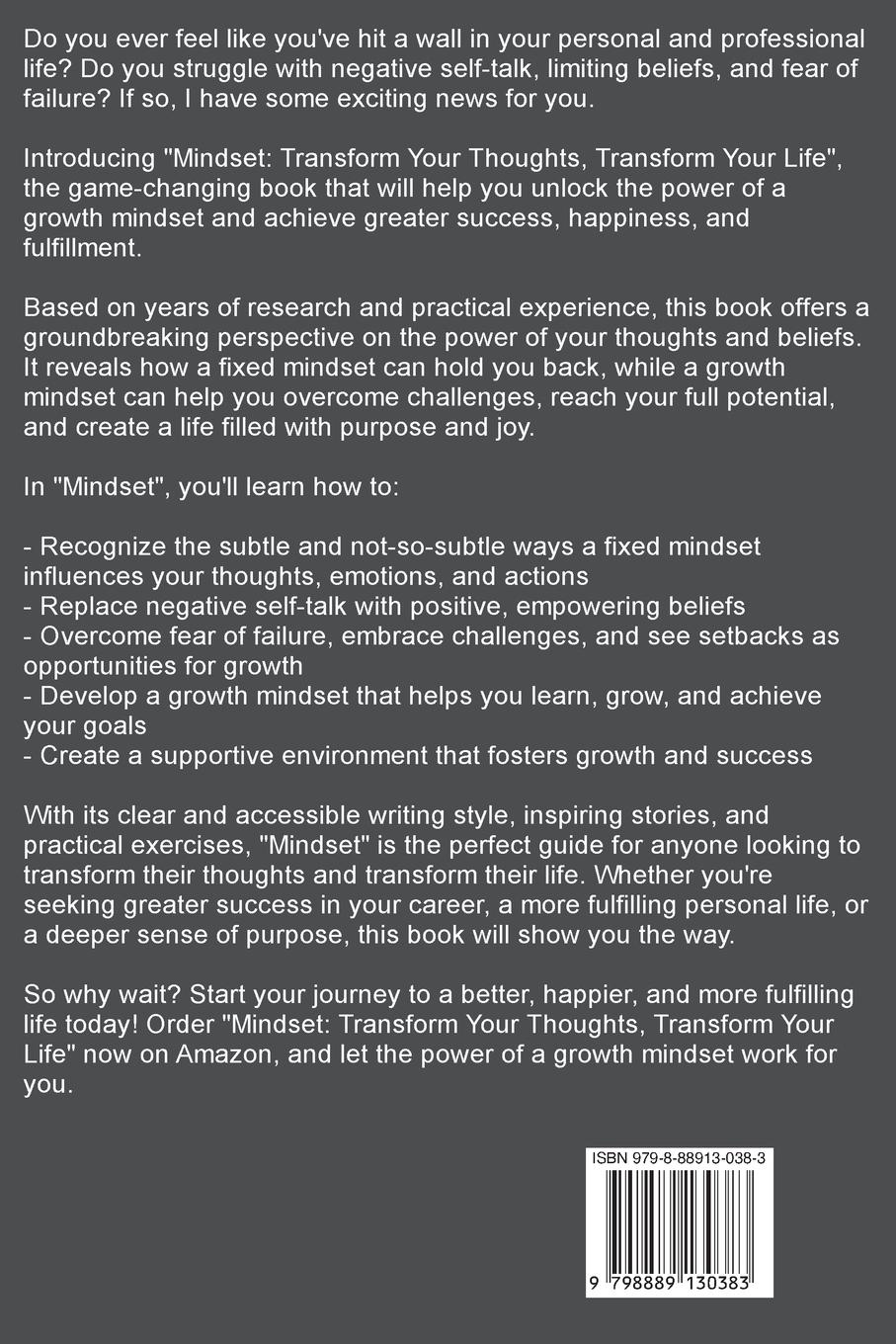 Rückseitencover Mindset