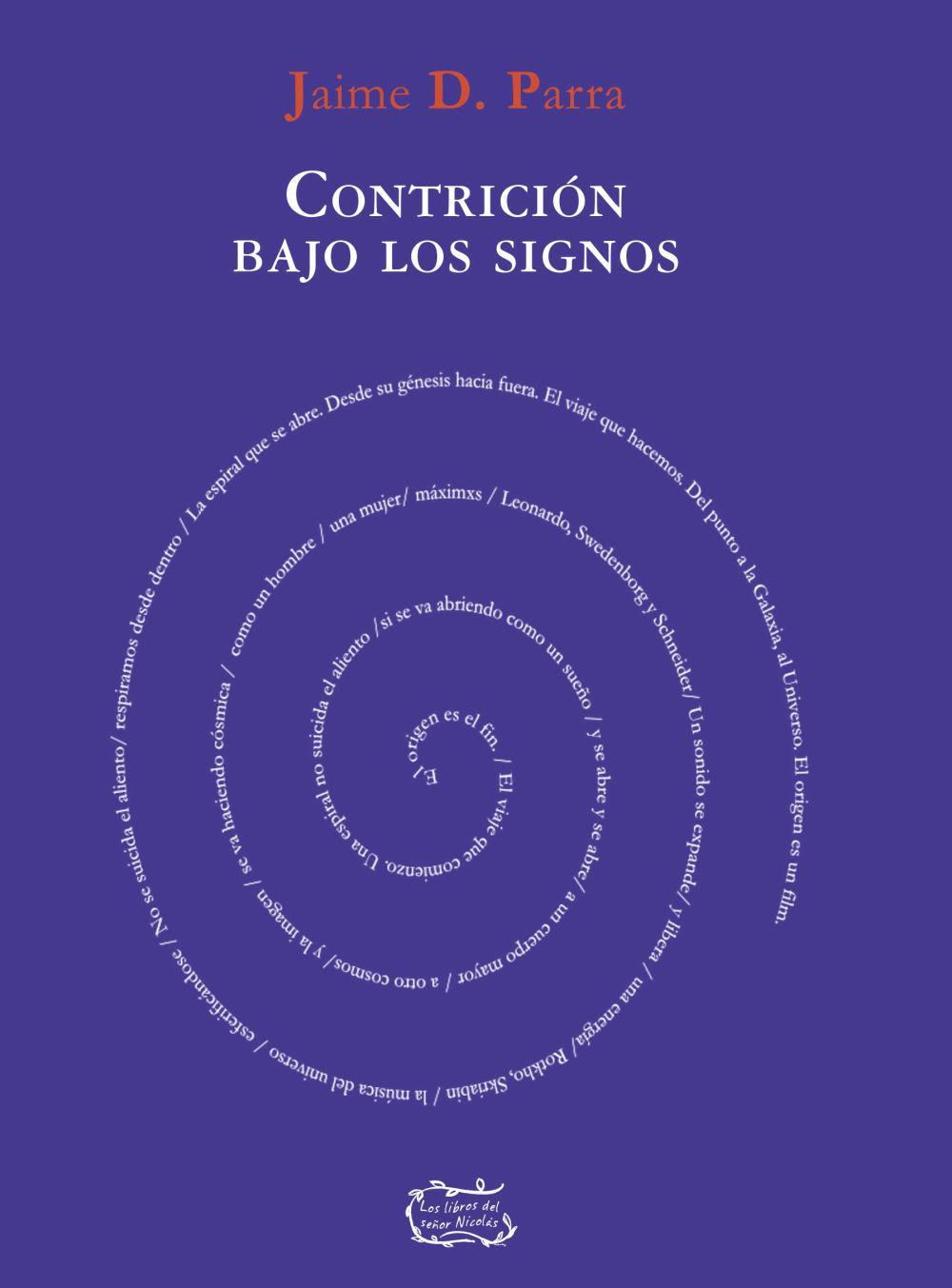 Vorderes Coverbild Contrición bajo los signos