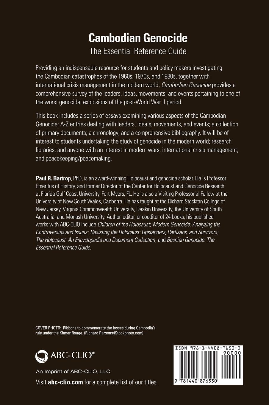 Rückseitencover Cambodian Genocide