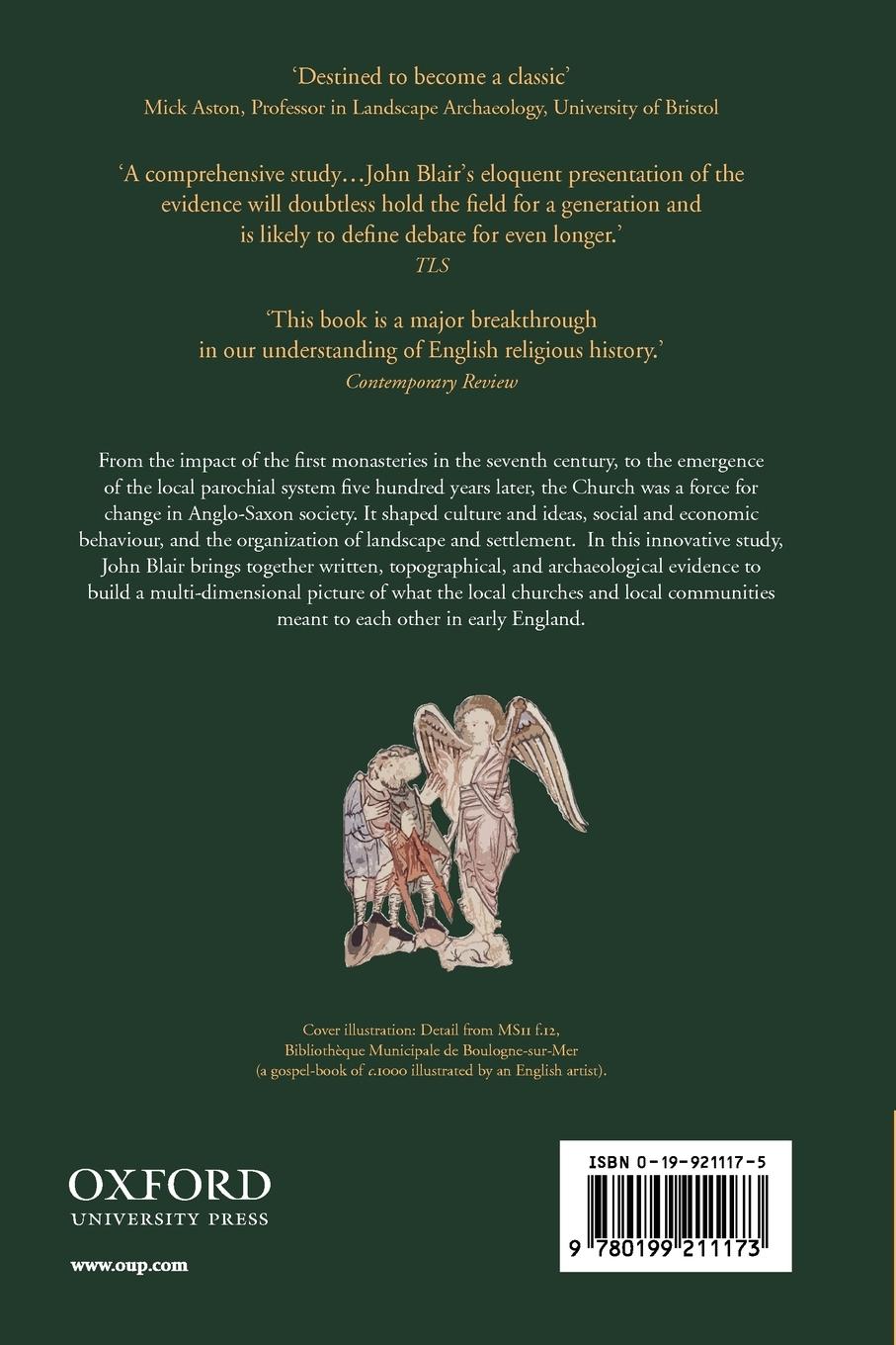 Rückseitencover The Church in Anglo-Saxon Society
