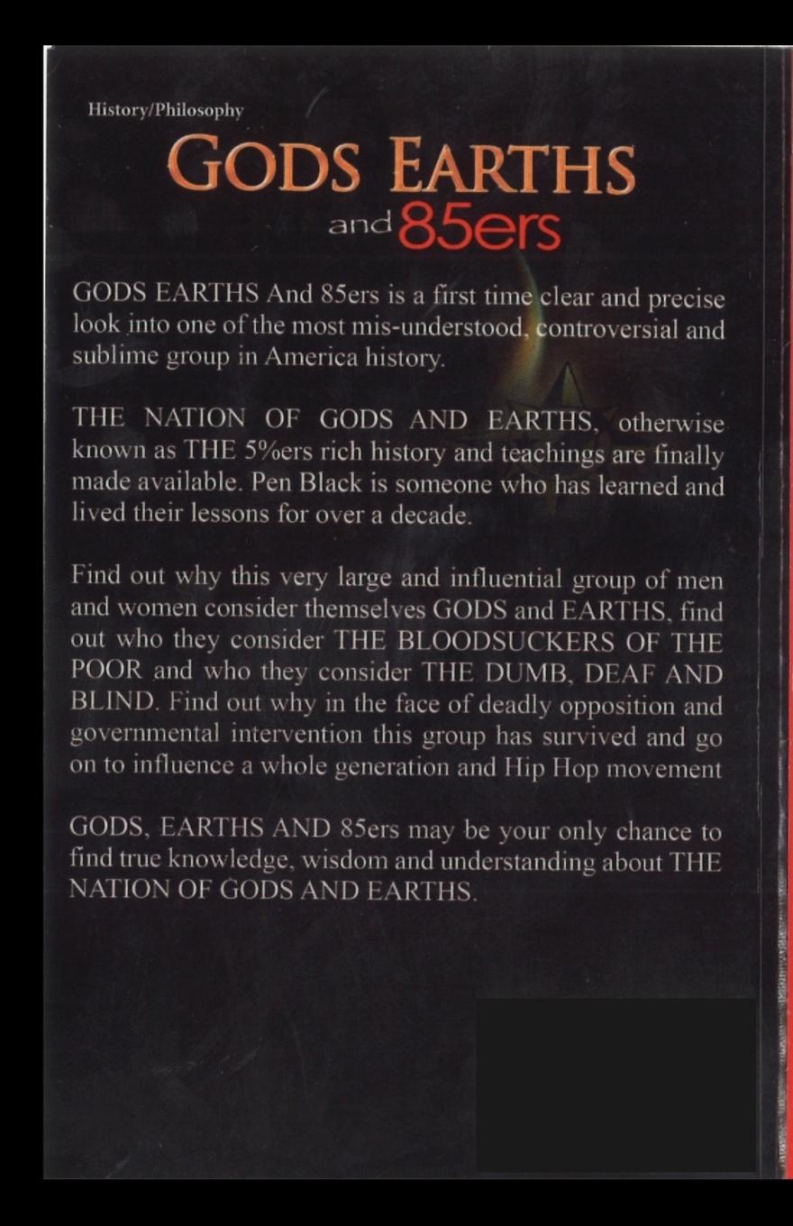 Rückseitencover Gods,Earths and 85ers