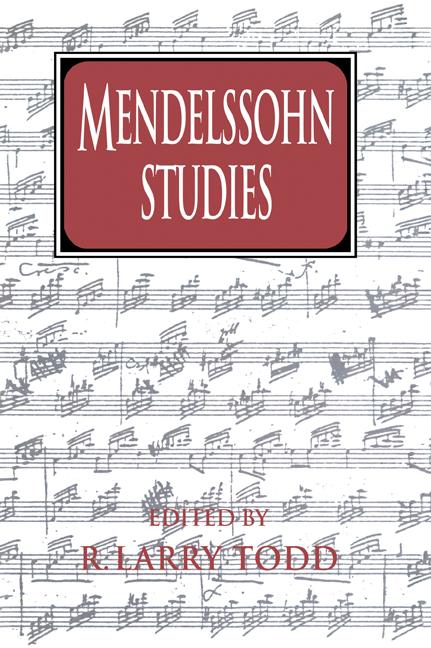 Vorderes Coverbild Mendelssohn Studies