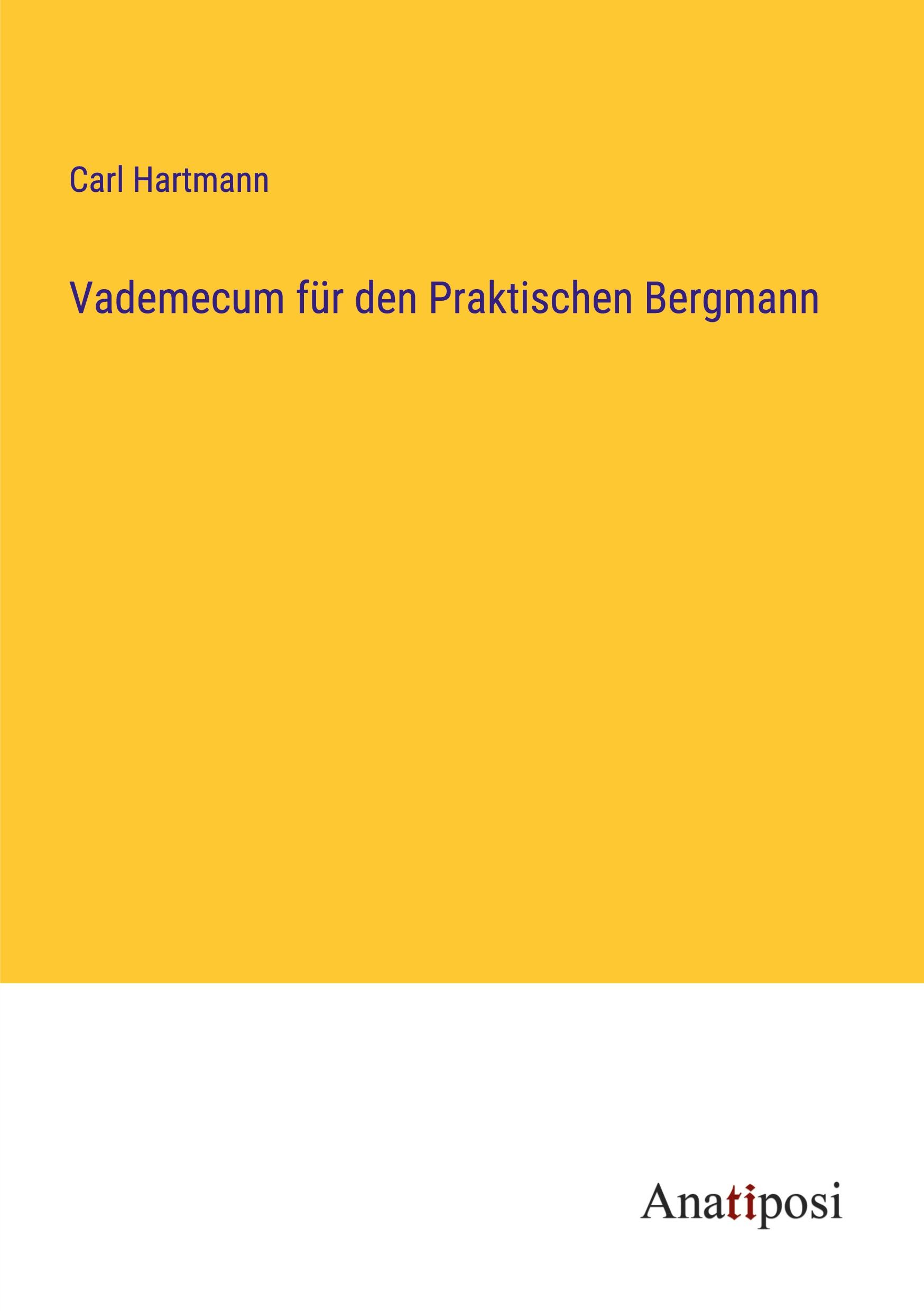 Vorderes Coverbild Vademecum für den Praktischen Bergmann