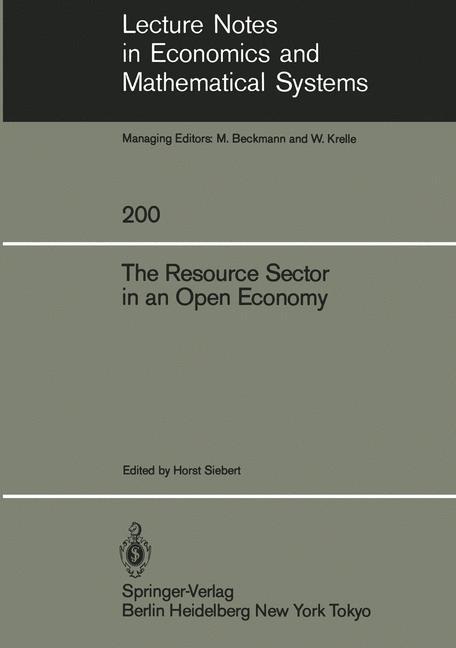 Vorderes Coverbild The Resource Sector in an Open Economy
