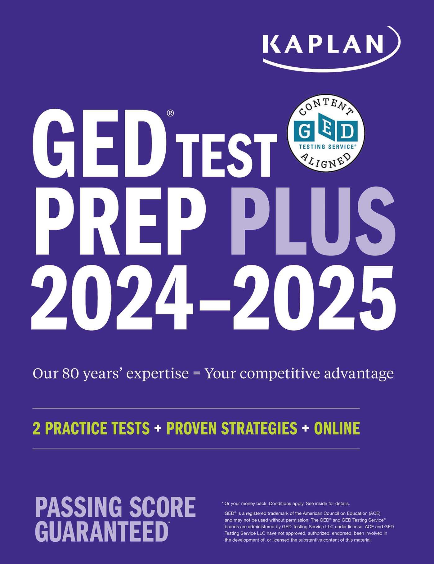 Vorderes Coverbild GED Test Prep Plus 2024-2025: Includes 2 Full Length Practice Tests, 1000+ Practice Questions, and 60+ Online Videos
