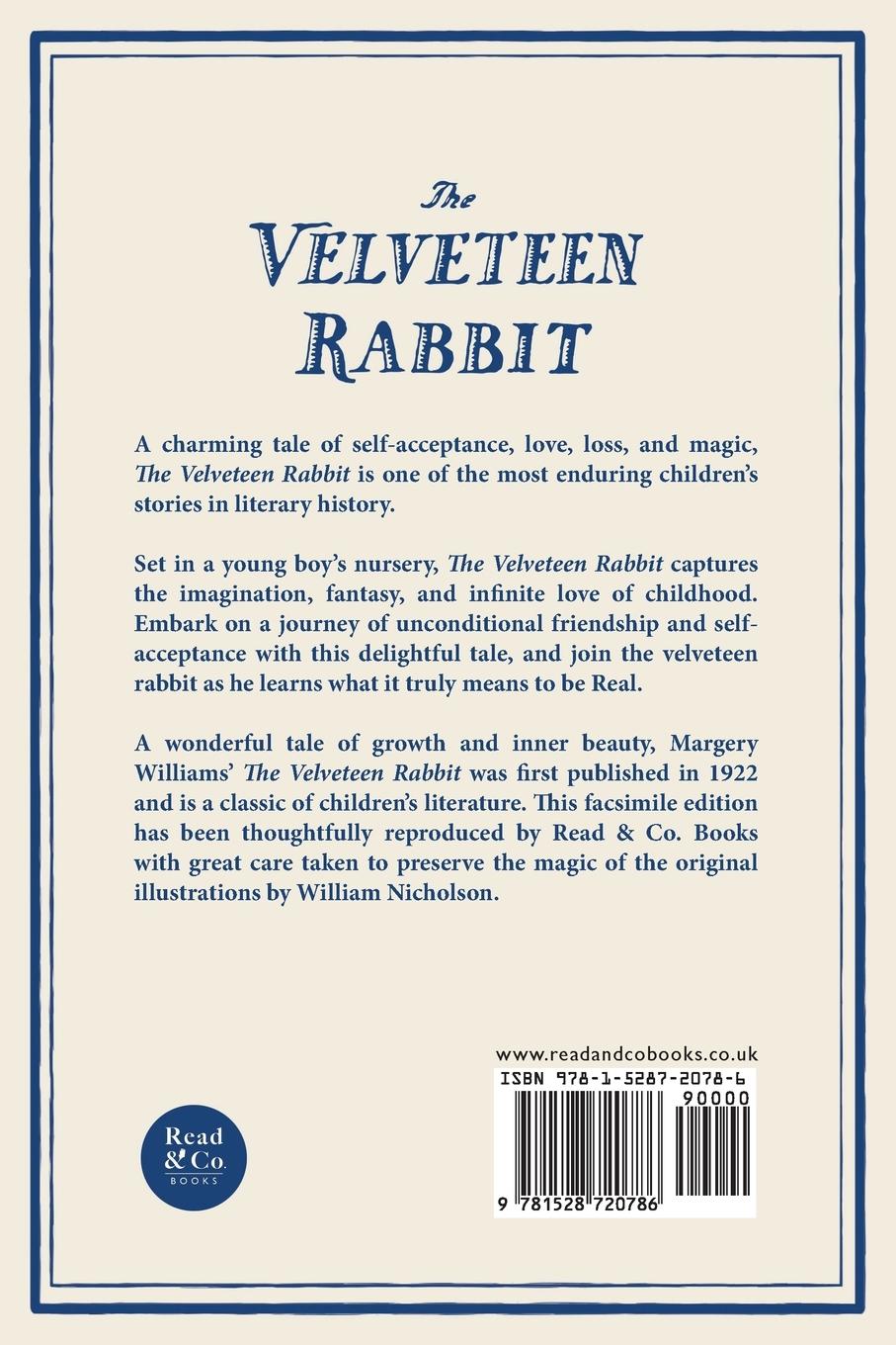 Rückseitencover The Velveteen Rabbit