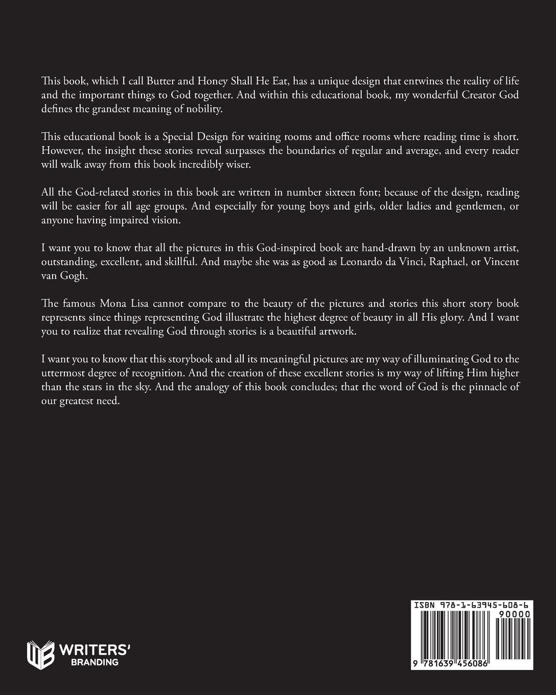 Rückseitencover Butter and Honey, Shall He Eat