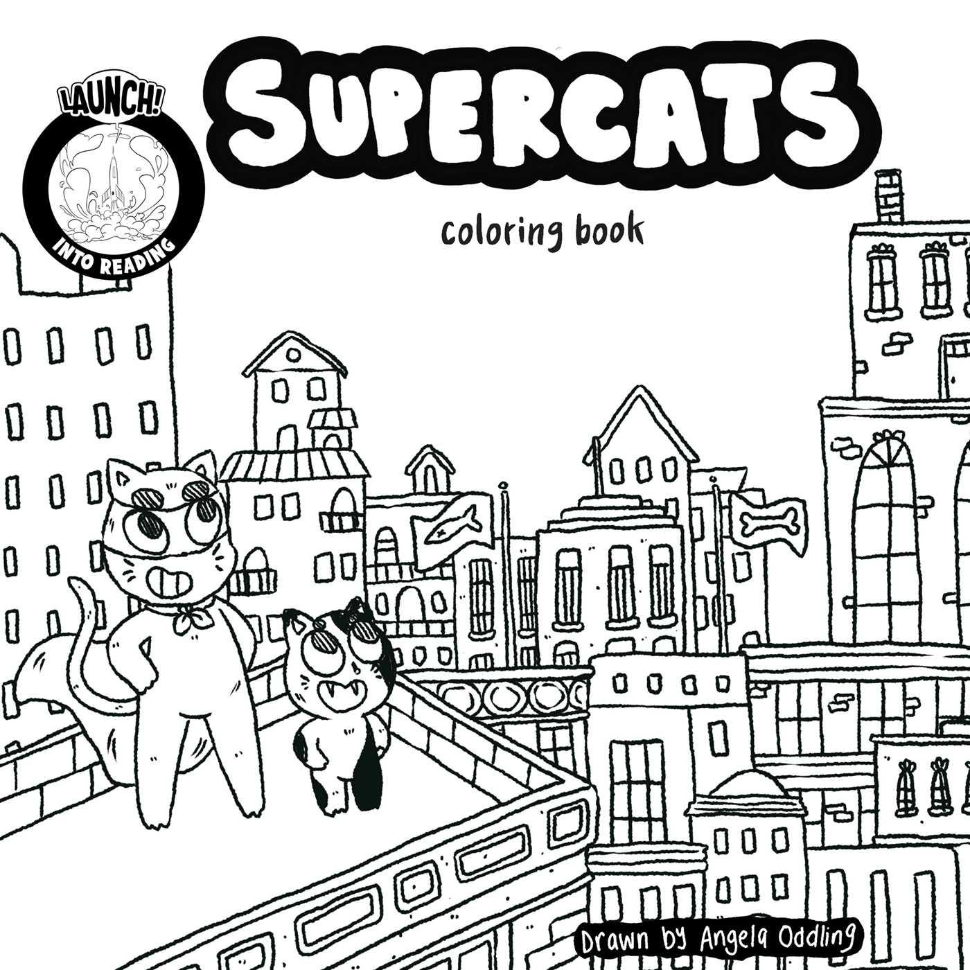 Vorderes Coverbild Supercats Coloring Book