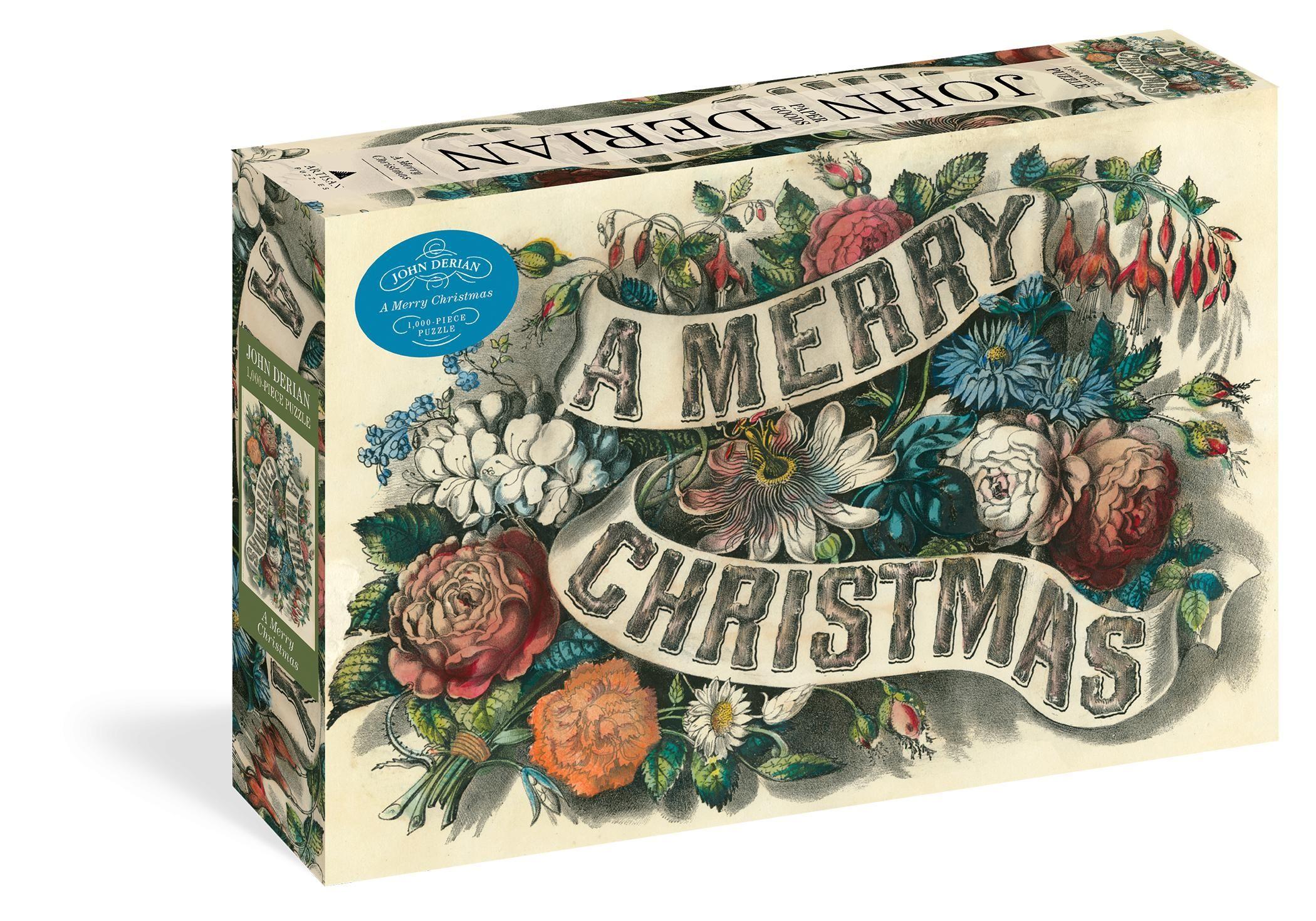 Vorderes Coverbild John Derian Paper Goods: Merry Christmas 1,000-Piece Puzzle