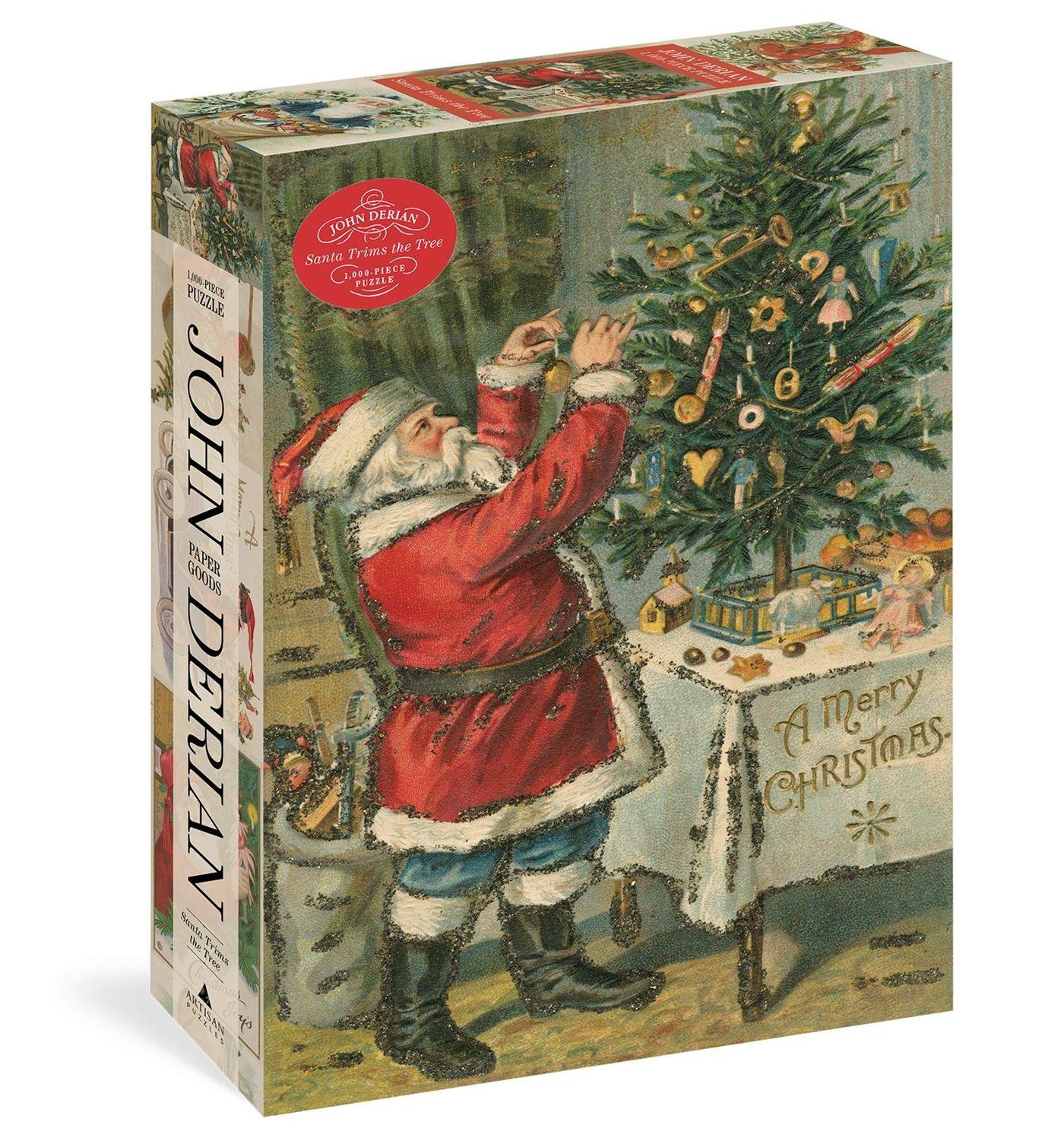 Vorderes Coverbild John Derian Paper Goods: Santa Trims the Tree 1,000-Piece Puzzle
