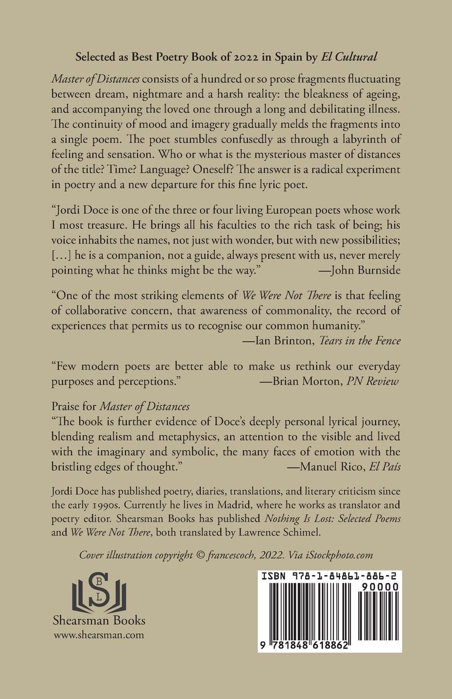 Rückseitencover Master of Distances