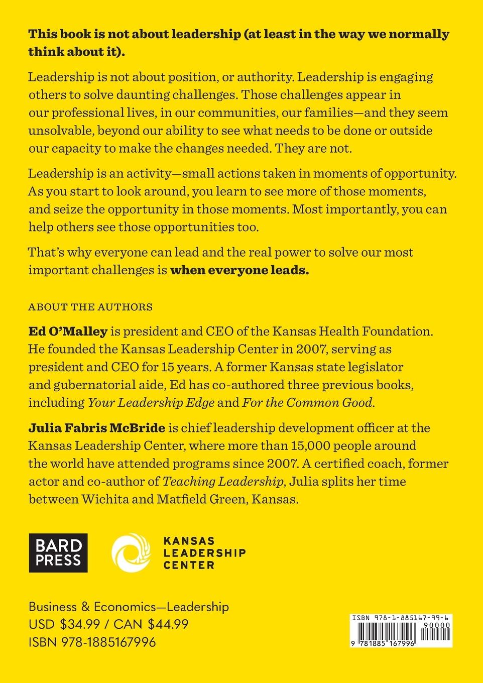 Rückseitencover When Everyone Leads