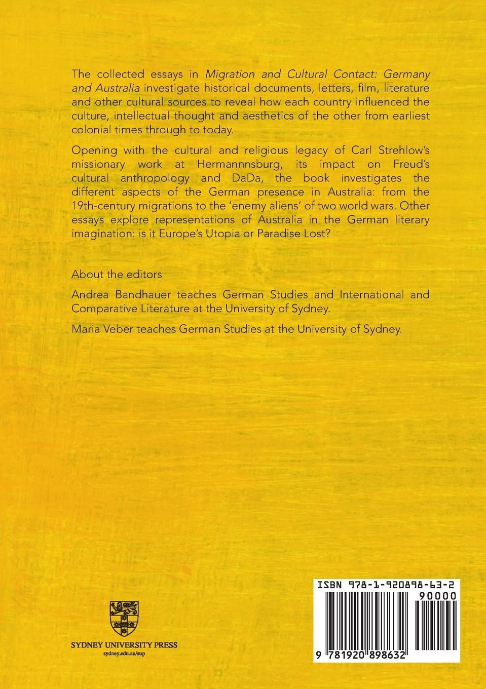 Rückseitencover Migration and Cultural Contact