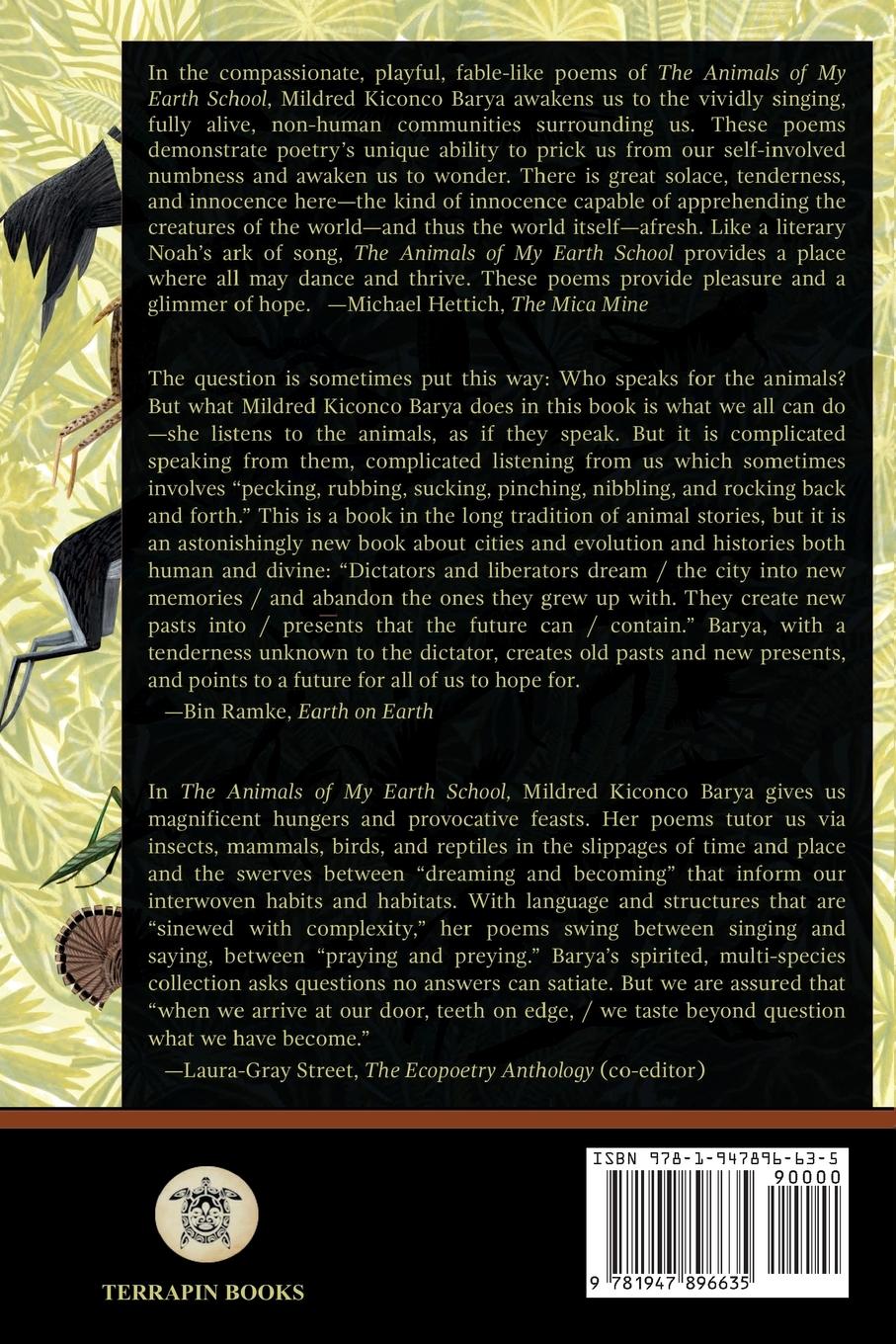 Rückseitencover The Animals of My Earth School