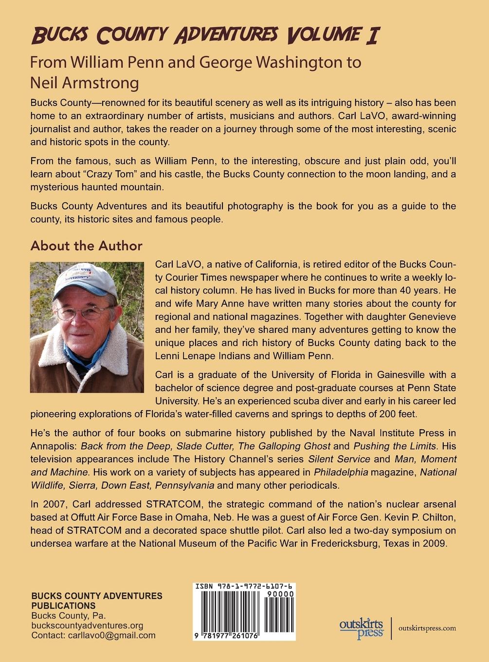 Rückseitencover Bucks County Adventures