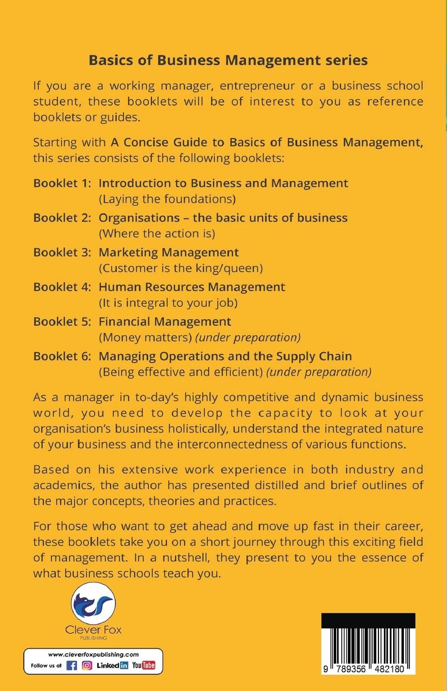 Rückseitencover Organisations - The Basic Units of Business