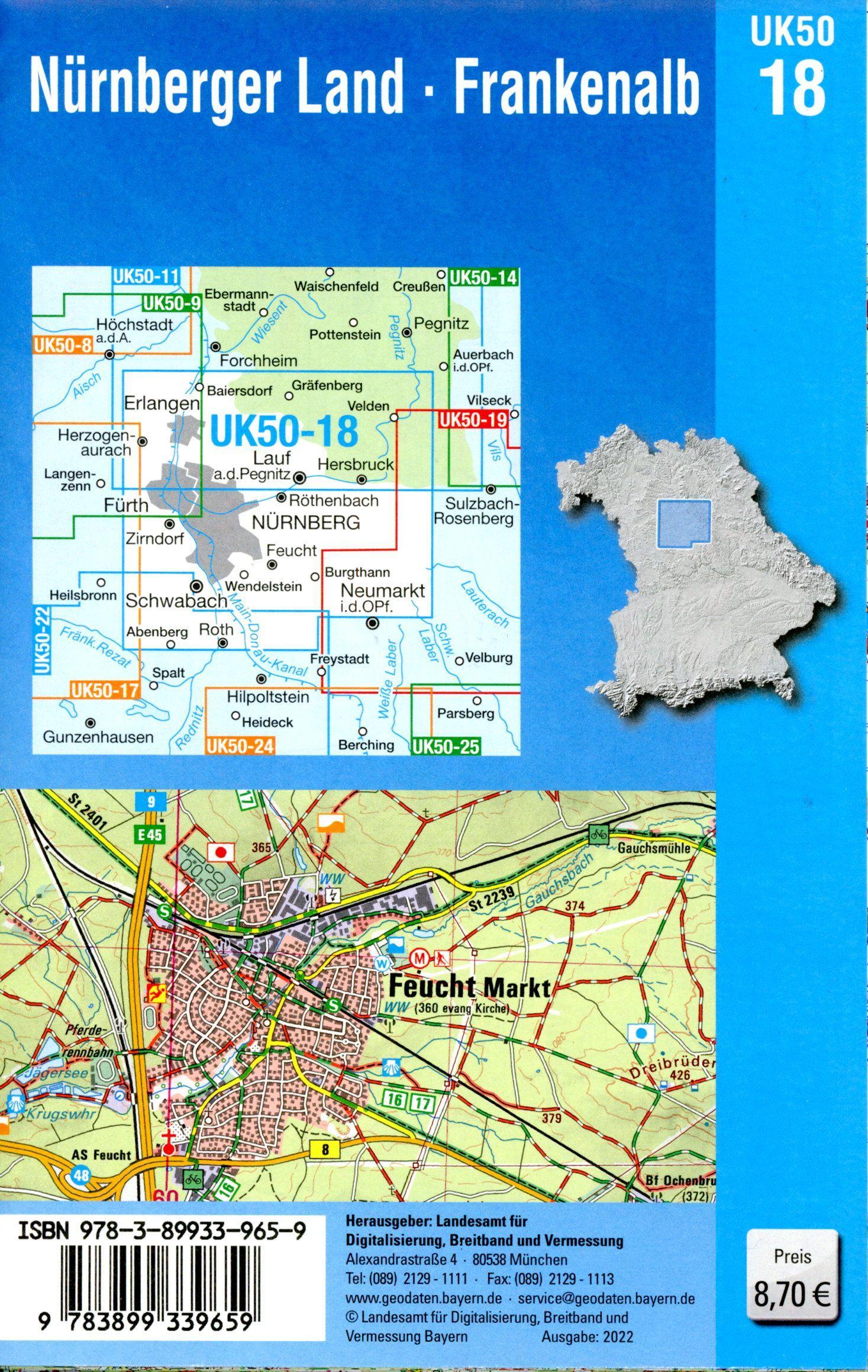 Beispielinhalt (Bild) UK50-18 Nürnberger Land - Frankenalb