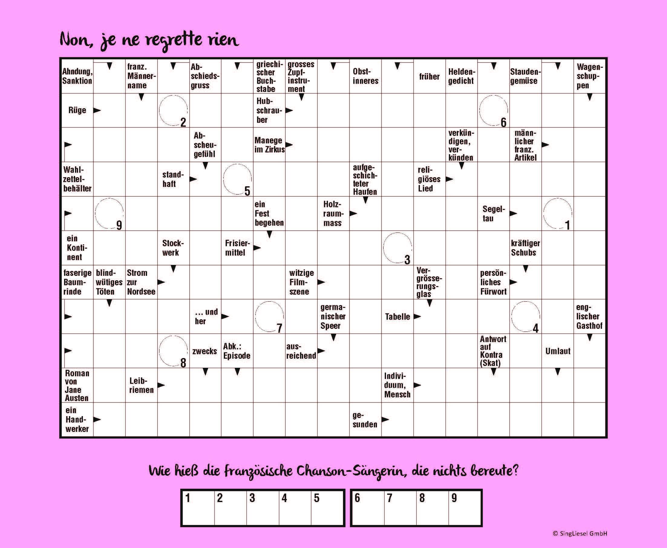 Beispielinhalt (Bild) Kreuzworträtsel für Senioren. Der Kreuzworträtsel-Block für Senioren mit vertrauten Fragen vergangener Jahrzehnte. Der Rätsel-Block für Senioren im Großformat und mit großer Schrift. (Band 3)